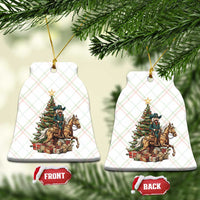 Funny Nutcracker Riding Horse Ceramic Ornament Western Life Christmas Gift - Wonder Print Shop