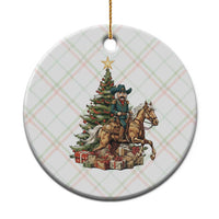 Funny Nutcracker Riding Horse Ceramic Ornament Western Life Christmas Gift - Wonder Print Shop