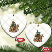 Funny Nutcracker Riding Horse Ceramic Ornament Western Life Christmas Gift - Wonder Print Shop
