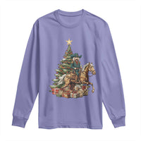 Funny Nutcracker Riding Horse Long Sleeve Shirt Western Life Christmas Gift - Wonder Print Shop