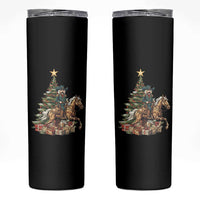 Funny Nutcracker Riding Horse Skinny Tumbler Western Life Christmas Gift - Wonder Print Shop