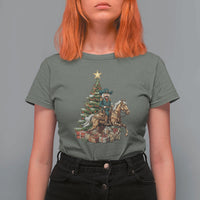 Funny Nutcracker Riding Horse T Shirt For Women Western Life Christmas Gift - Wonder Print Shop