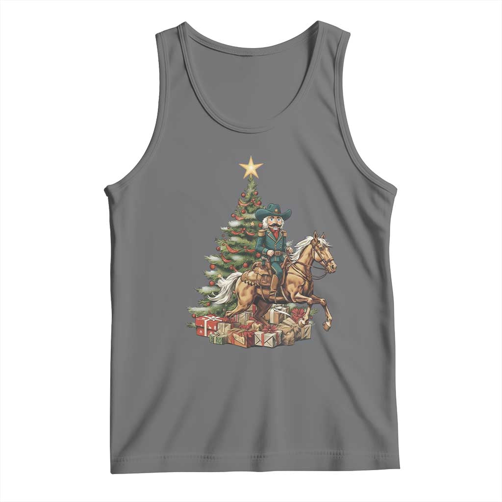Funny Nutcracker Riding Horse Tank Top Western Life Christmas Gift - Wonder Print Shop