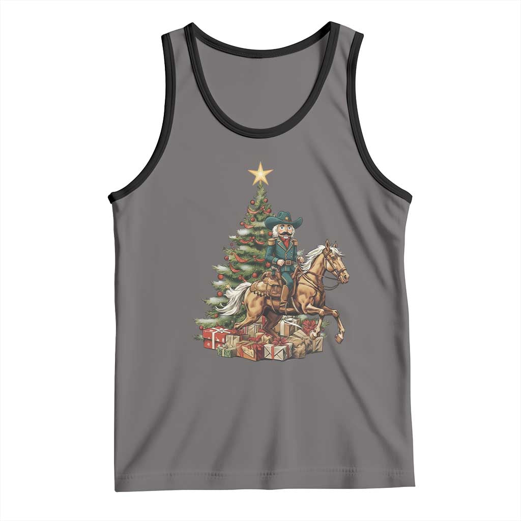 Funny Nutcracker Riding Horse Tank Top Western Life Christmas Gift - Wonder Print Shop