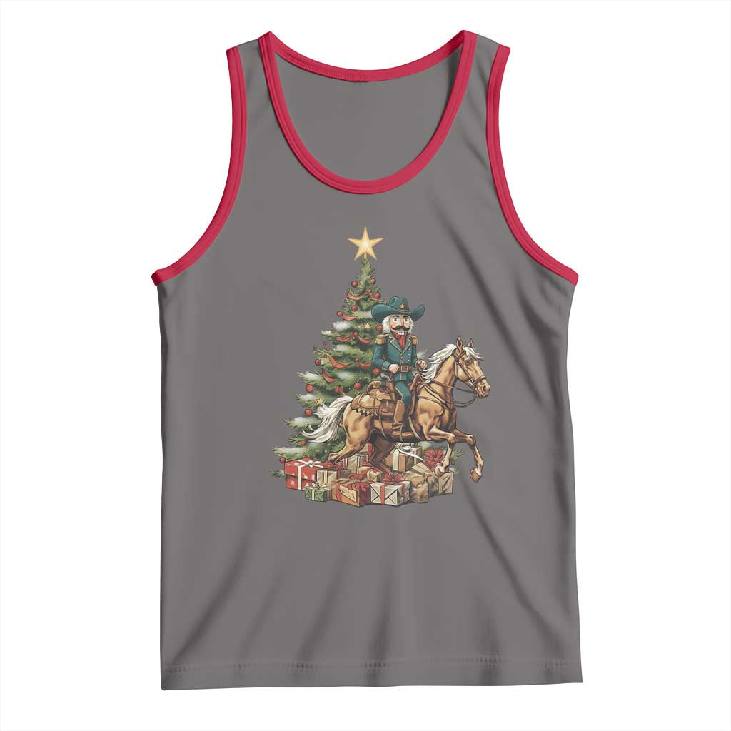 Funny Nutcracker Riding Horse Tank Top Western Life Christmas Gift - Wonder Print Shop