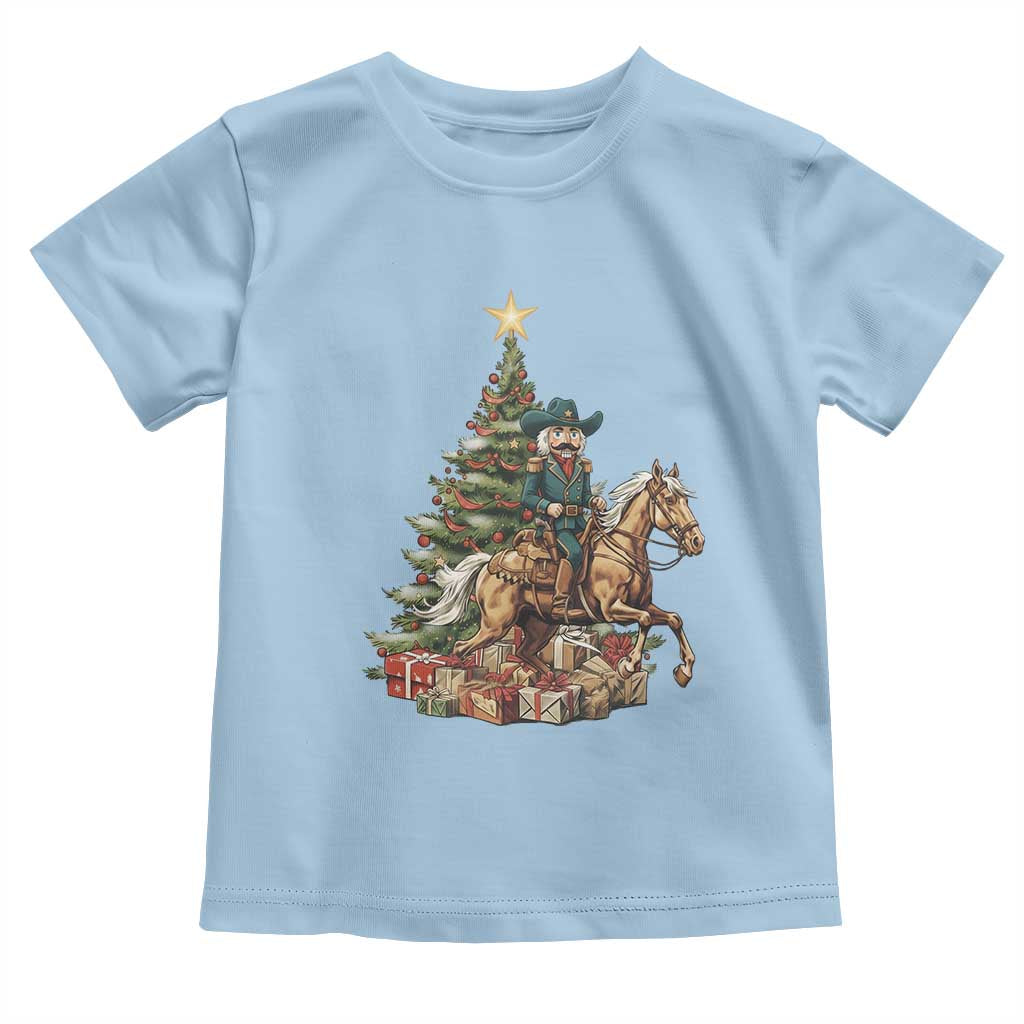 Funny Nutcracker Riding Horse Toddler T Shirt Western Life Christmas Gift - Wonder Print Shop