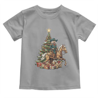 Funny Nutcracker Riding Horse Toddler T Shirt Western Life Christmas Gift - Wonder Print Shop