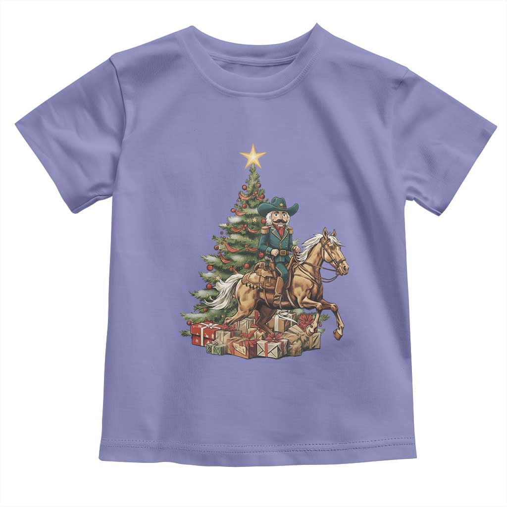 Funny Nutcracker Riding Horse Toddler T Shirt Western Life Christmas Gift - Wonder Print Shop