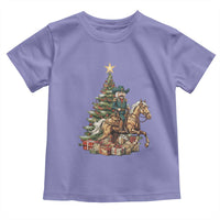 Funny Nutcracker Riding Horse Toddler T Shirt Western Life Christmas Gift - Wonder Print Shop