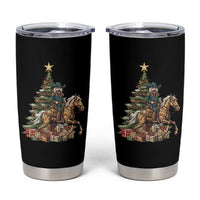 Funny Nutcracker Riding Horse Tumbler Cup Western Life Christmas Gift - Wonder Print Shop