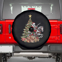 Outlaw Cowboy On Skeleton Horse Spare Tire Cover Dark Western Christmas - Wonder Print Shop