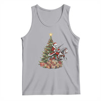 Outlaw Cowboy On Skeleton Horse Tank Top Dark Western Christmas - Wonder Print Shop