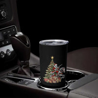 Outlaw Cowboy On Skeleton Horse Tumbler Cup Dark Western Christmas - Wonder Print Shop