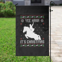 Yee Haw It Is Christmas Garden Flag Funny Ugly Xmas Rodeo Gift For Cowgirl - Wonder Print Shop