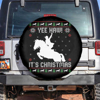 Yee Haw It Is Christmas Spare Tire Cover Funny Ugly Xmas Rodeo Gift For Cowgirl - Wonder Print Shop