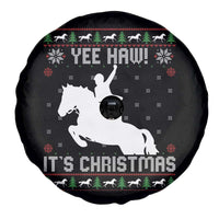 Yee Haw It Is Christmas Spare Tire Cover Funny Ugly Xmas Rodeo Gift For Cowgirl - Wonder Print Shop