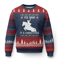 Yee Haw It Is Xmas Ugly Christmas Sweater Funny Ugly Xmas Rodeo Gift For Cowgirl - Wonder Print Shop