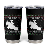 Yee Haw It Is Christmas Tumbler Cup Funny Ugly Xmas Rodeo Gift For Cowgirl - Wonder Print Shop