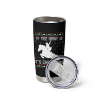 Yee Haw It Is Christmas Tumbler Cup Funny Ugly Xmas Rodeo Gift For Cowgirl - Wonder Print Shop