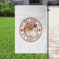 Yee Haw It Is Christmas Garden Flag Funny Black Santa Cowboy - Wonder Print Shop
