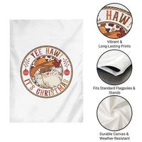 Yee Haw It Is Christmas Garden Flag Funny Black Santa Cowboy - Wonder Print Shop