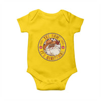 Yee Haw It Is Christmas Baby Onesie Funny Black Santa Cowboy - Wonder Print Shop