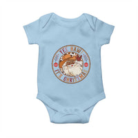 Yee Haw It Is Christmas Baby Onesie Funny Black Santa Cowboy - Wonder Print Shop