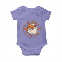 Yee Haw It Is Christmas Baby Onesie Funny Black Santa Cowboy - Wonder Print Shop