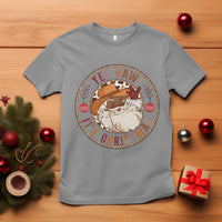 Yee Haw It Is Christmas T Shirt Funny Black Santa Cowboy - Wonder Print Shop