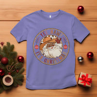 Yee Haw It Is Christmas T Shirt Funny Black Santa Cowboy - Wonder Print Shop