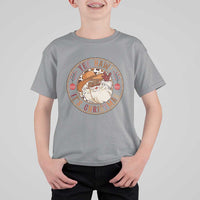 Yee Haw It Is Christmas T Shirt For Kid Funny Black Santa Cowboy - Wonder Print Shop