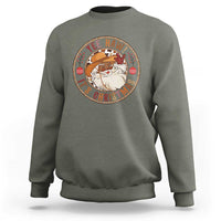 Yee Haw It Is Christmas Sweatshirt Funny Black Santa Cowboy - Wonder Print Shop
