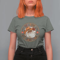 Yee Haw It Is Christmas T Shirt For Women Funny Black Santa Cowboy - Wonder Print Shop