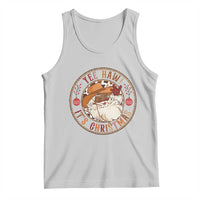 Yee Haw It Is Christmas Tank Top Funny Black Santa Cowboy - Wonder Print Shop