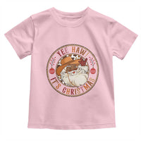 Yee Haw It Is Christmas Toddler T Shirt Funny Black Santa Cowboy - Wonder Print Shop