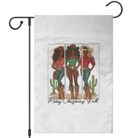 Merry Christmas Y'all Garden Flag Funny Western Holiday Gift For Cowgirl - Wonder Print Shop