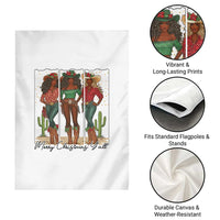 Merry Christmas Y'all Garden Flag Funny Western Holiday Gift For Cowgirl - Wonder Print Shop