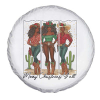 Merry Christmas Y'all Spare Tire Cover Funny Western Holiday Gift For Cowgirl - Wonder Print Shop