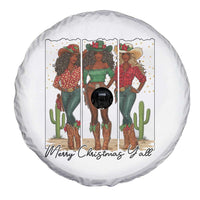 Merry Christmas Y'all Spare Tire Cover Funny Western Holiday Gift For Cowgirl - Wonder Print Shop