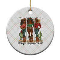 Merry Christmas Y'all Ceramic Ornament Funny Western Holiday Gift For Cowgirl - Wonder Print Shop