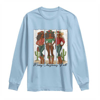 Merry Christmas Y'all Long Sleeve Shirt Funny Western Holiday Gift For Cowgirl - Wonder Print Shop