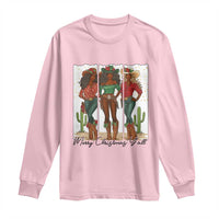 Merry Christmas Y'all Long Sleeve Shirt Funny Western Holiday Gift For Cowgirl - Wonder Print Shop