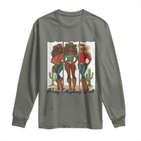 Merry Christmas Y'all Long Sleeve Shirt Funny Western Holiday Gift For Cowgirl - Wonder Print Shop