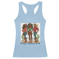 Merry Christmas Y'all Racerback Tank Top Funny Western Holiday Gift For Cowgirl - Wonder Print Shop