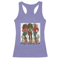 Merry Christmas Y'all Racerback Tank Top Funny Western Holiday Gift For Cowgirl - Wonder Print Shop