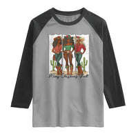 Merry Christmas Y'all Raglan Shirt Funny Western Holiday Gift For Cowgirl - Wonder Print Shop