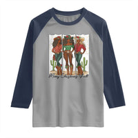 Merry Christmas Y'all Raglan Shirt Funny Western Holiday Gift For Cowgirl - Wonder Print Shop