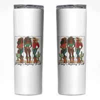 Merry Christmas Y'all Skinny Tumbler Funny Western Holiday Gift For Cowgirl - Wonder Print Shop