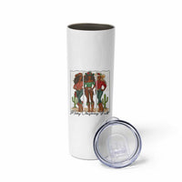 Merry Christmas Y'all Skinny Tumbler Funny Western Holiday Gift For Cowgirl - Wonder Print Shop