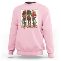 Merry Christmas Y'all Sweatshirt Funny Western Holiday Gift For Cowgirl - Wonder Print Shop